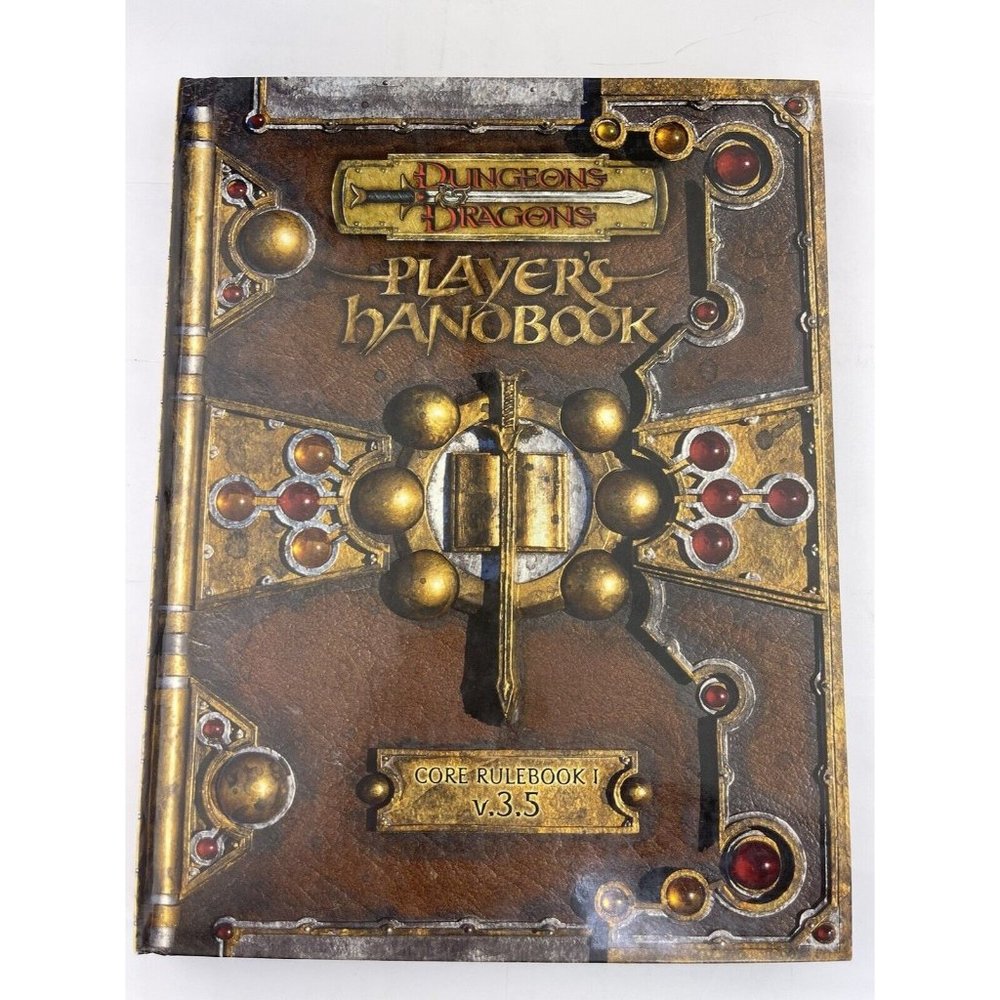 Dungeons & Dragons Player's Handbook Core Rulebook 1 V.3.5 First Printing HC‎